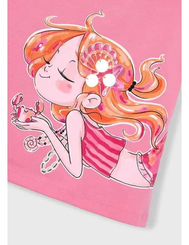 Vestido punto volantes - Geranio   