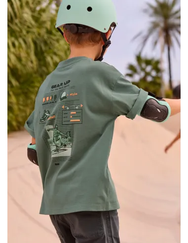 Camiseta m/c back print - Laurel    