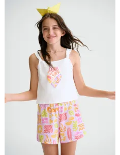 Conj. short estampado - Lilac     