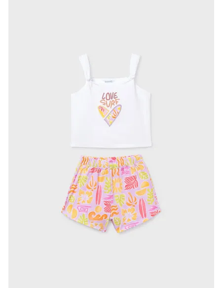 Conj. short estampado - Lilac     