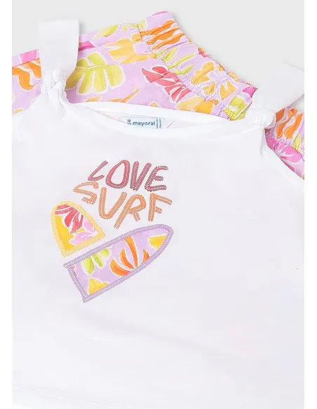 Conj. short estampado - Lilac     