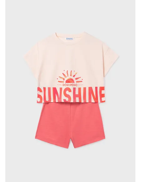 Conj. short grafica - Flamingo  