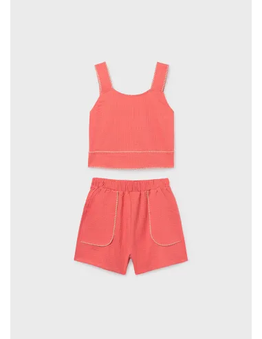 Conj. short puntada concha - Flamingo  