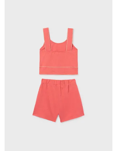 Conj. short puntada concha - Flamingo  