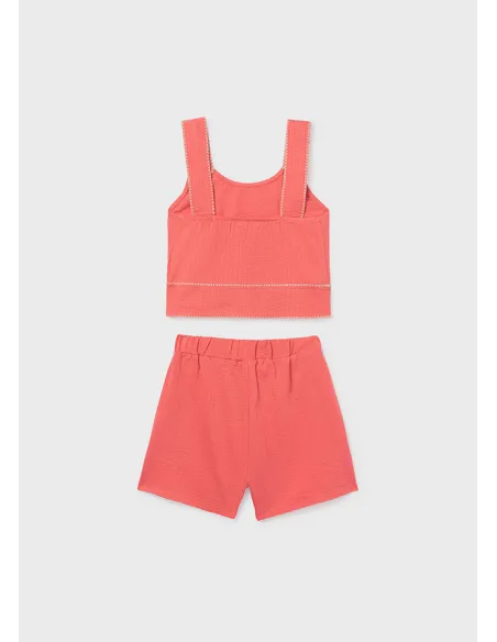 Conj. short puntada concha - Flamingo  