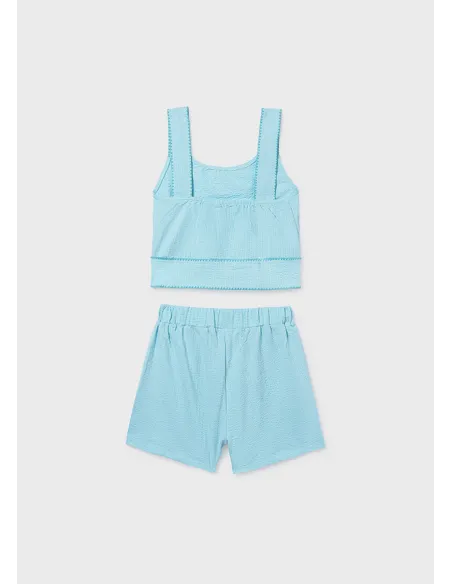 Conj. short puntada concha - Agua      