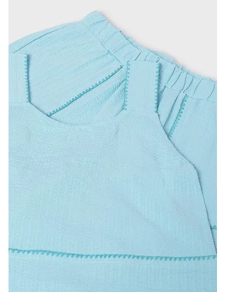 Conj. short puntada concha - Agua      