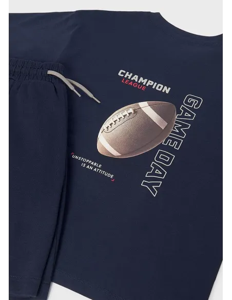 Conj. punto print back - Marino    