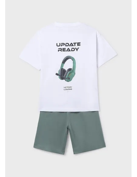 Conj. punto print back - Laurel    