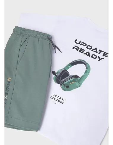 Conj. punto print back - Laurel    