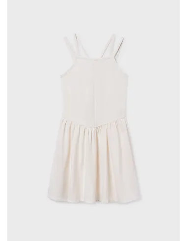 Vestido punto canale - Hueso     