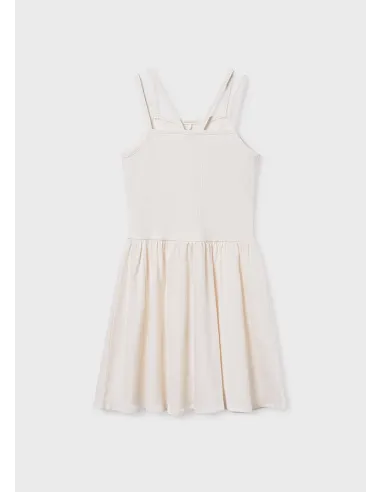 Vestido punto canale - Hueso     