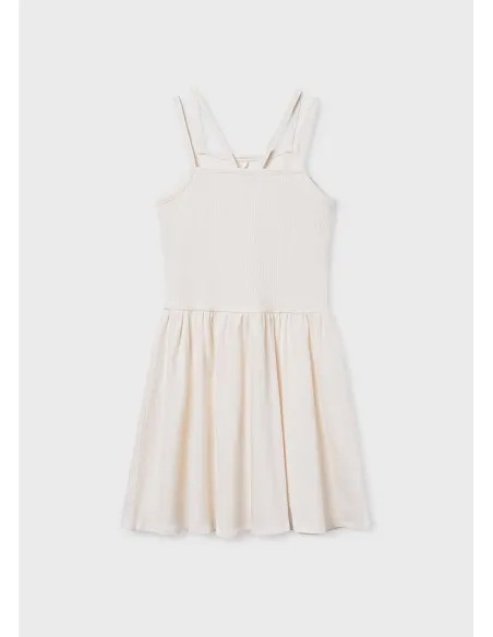 Vestido punto canale - Hueso     