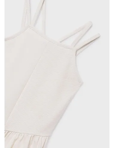 Vestido punto canale - Hueso     