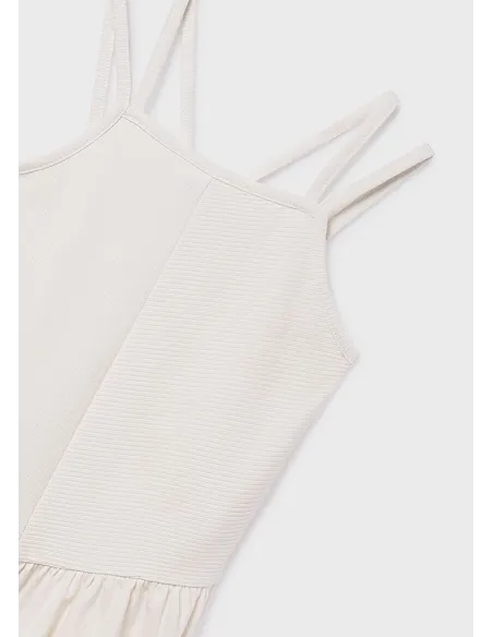 Vestido punto canale - Hueso     