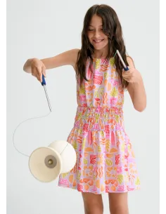 Vestido estampado tirantes - Lilac     