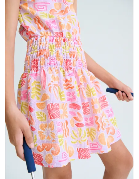 Vestido estampado tirantes - Lilac     