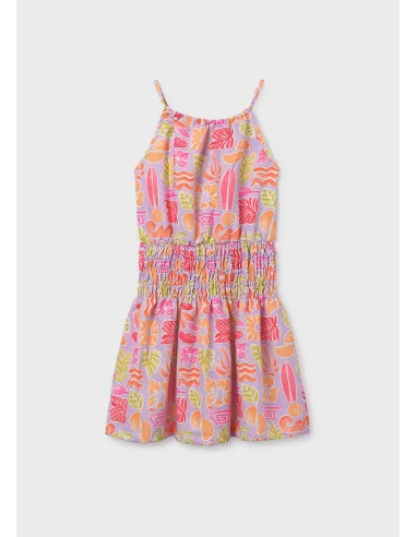 Vestido estampado tirantes - Lilac     