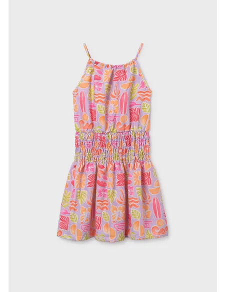 Vestido estampado tirantes - Lilac     