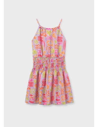 Vestido estampado tirantes - Lilac     