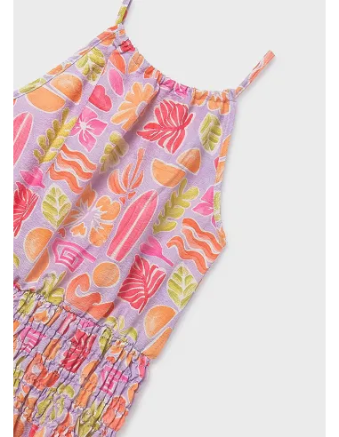 Vestido estampado tirantes - Lilac     