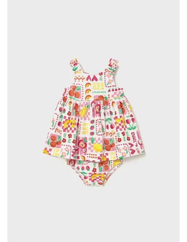 Vestido estampado con braguit - Hibisco   