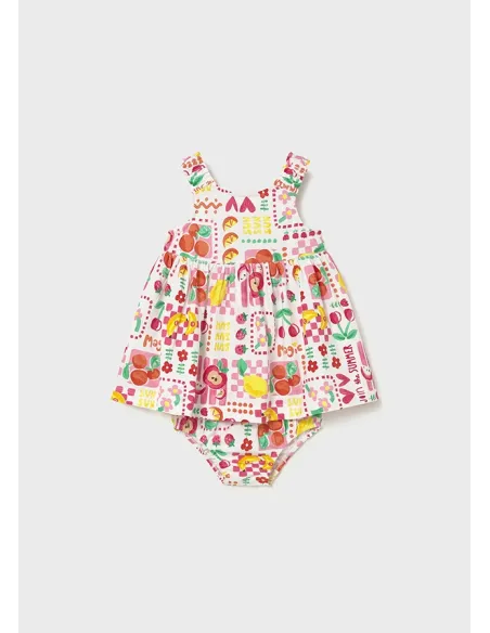 Vestido estampado con braguit - Hibisco   