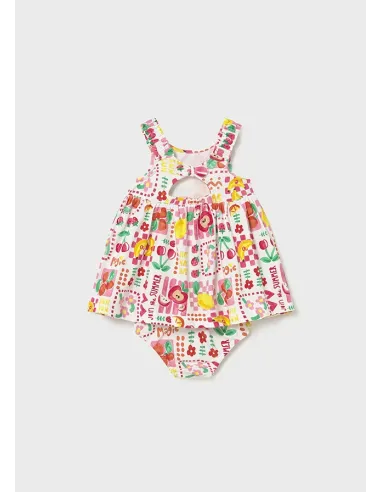 Vestido estampado con braguit - Hibisco   