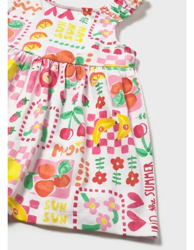 Vestido estampado con braguit - Hibisco   