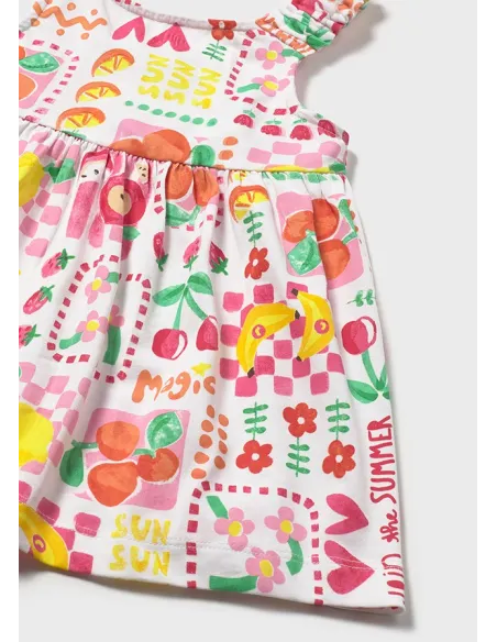 Vestido estampado con braguit - Hibisco   