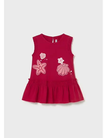 Vestido serigrafia - Rojo      