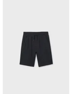 Bermuda felpa basica - Negro     