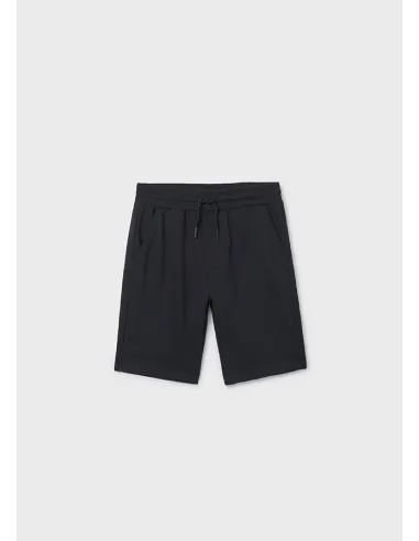 Bermuda felpa basica - Negro     