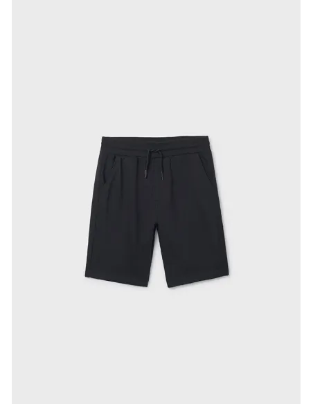 Bermuda felpa basica - Negro     