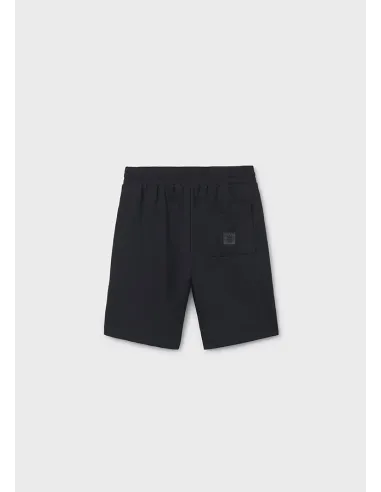 Bermuda felpa basica - Negro     