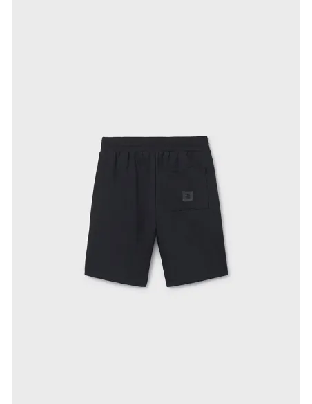 Bermuda felpa basica - Negro     
