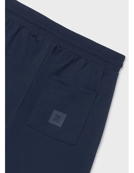 Bermuda felpa basica - Marino    