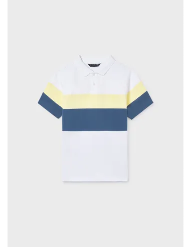 Polo m/c blocking - Bco-lemon 