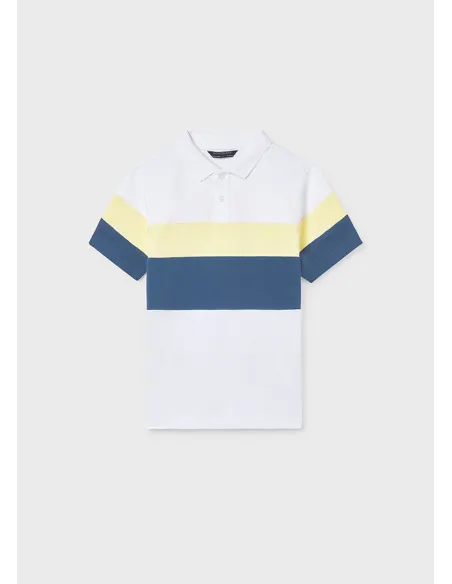 Polo m/c blocking - Bco-lemon 
