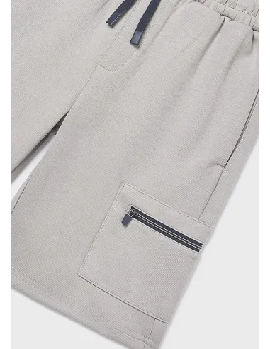 Bermuda interlock cremalleras - Shitake   