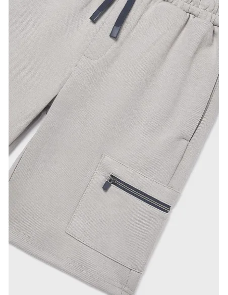 Bermuda interlock cremalleras - Shitake   