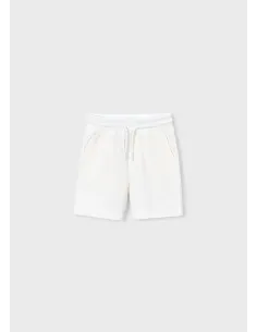 Bermuda felpa basica - Nata      