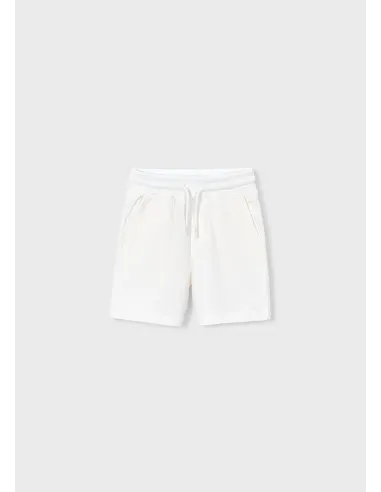 Bermuda felpa basica - Nata      