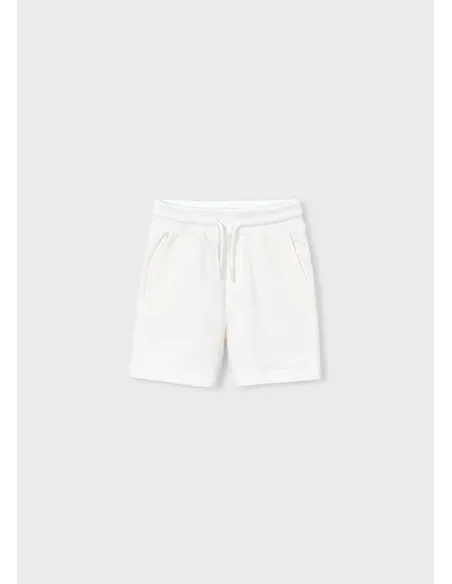 Bermuda felpa basica - Nata      