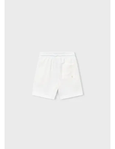 Bermuda felpa basica - Nata      