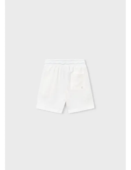 Bermuda felpa basica - Nata      