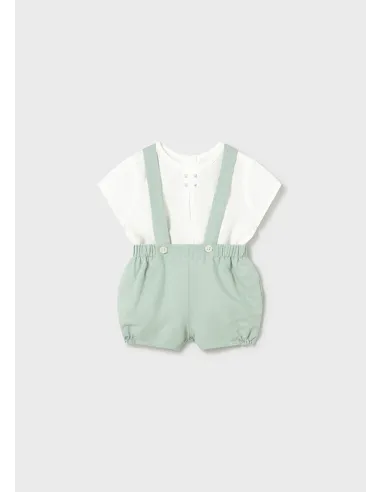 Conj. pantalon corto tirantes - Aqua