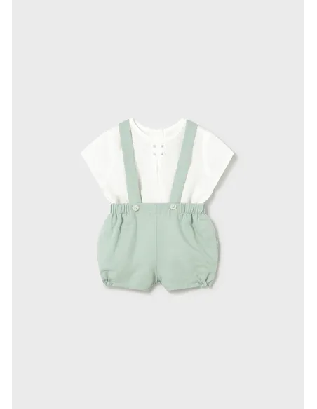 Conj. pantalon corto tirantes - Aqua