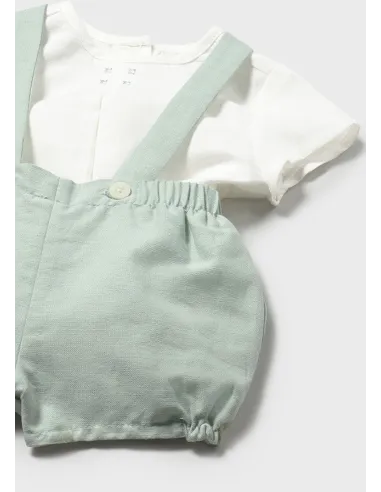 Conj. pantalon corto tirantes - Aqua