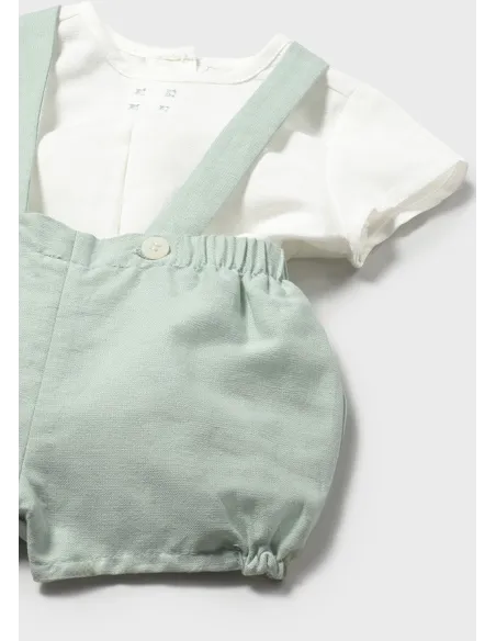 Conj. pantalon corto tirantes - Aqua